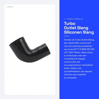 Dailygoods- Turbo Outlet Slang 5 Laags Siliconen - A3/TT/R/BAM 210/225/1.8T 20VT - Motoraccessoire - Vermindert Motorstoringen - Hoogwaardige Kwaliteit