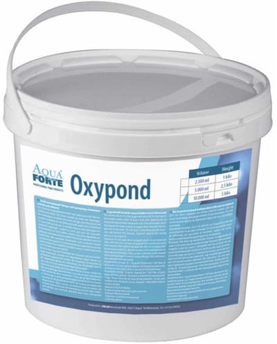 AquaForte Oxypond 2.5kg emmer, Actieve zuurstof bevordert efficiënte afbraak van afvalproducten slib en dode plantenresten.