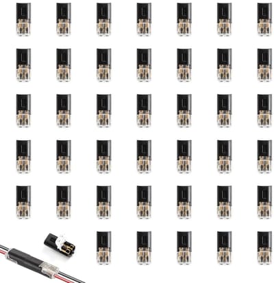 Waterdichte 2-Pins Autoconnectors - 40 stuks - 2-Core Plug 18-22 AWG - Snelle en veilige verbinding zonder gereedschap - ShopVlot