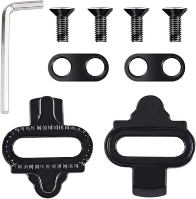 Complete Set van 9 Fiets Cleats Geschikt voor Shimano SPD - Duurzame, Antislip Pedal Cleats voor Mountainbike en Indoor Cycling