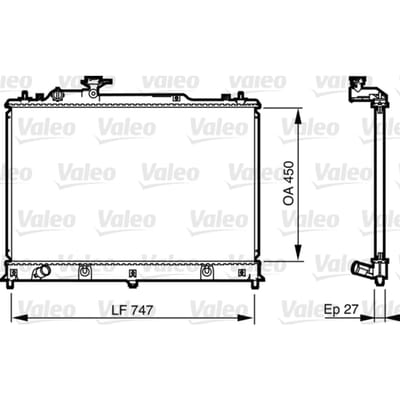 Radiator, motorkoeling VALEO 735577
