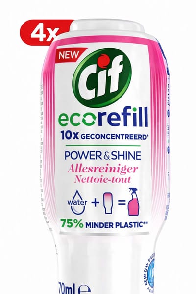 4 x Cif Power & Shine Ecorefill Capsule Allesreiniger 70 ml