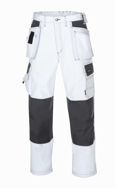 teXXor Canvas broek Panama wit/grijs