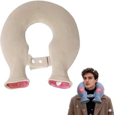 Warmwaterkruik voor de nek - 1800ml -Kruik -Nekkruik van PVC -lekvrije en verwarmende hoes voor warmtetherapie - warmtewikkel voor de nek Nekwarmwaterkruik - Warmwaterkruik met deksel - Geschikt voor het verlichten van spiervermoeidheid -Bruin