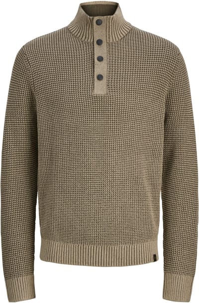 JACK&JONES PLUS - JJETHAN KNIT HIGH NECK PLS - Heren - Gebreide truien