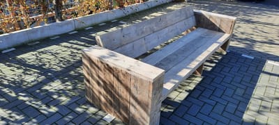 Loungebank "Garden Basic" van Gebruikt steigerhout 240cm 4 persoons bank