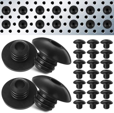 Dailygoods- Rubberen Doppen 120 Stuks - Waterdicht - Siliconenrubber - Slijtvast - Eenvoudige Installatie - Afmetingen 1,40 x 1,40 x 0,90 cm