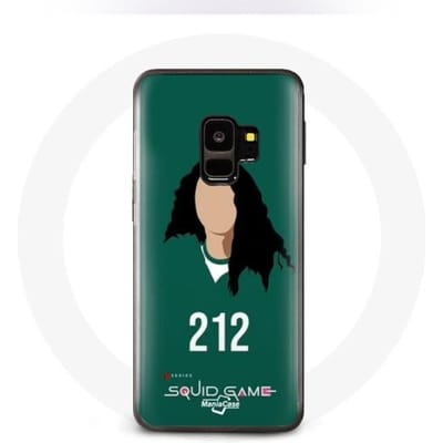 Coque pour Samsung Galaxy S9 Squid Game Han Mi Nyeo Numéro 212