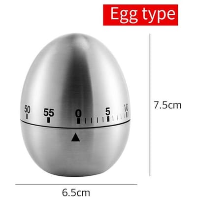 Kookwekker Roestvrij staal Kookeieren 60 minuten Mechanische wekker Bakken Kookgerei Egg
