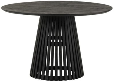 Eettafel Burundi Rond Acacia 120 cm - Zwart