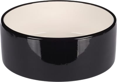 Flamingo Rocky - Eet- En Drinkpot Honden - Eet-en Drinkpot Hond Rocky Keram. Zwart Rond 900ml 16,5x6,5cm - 1st - 133758 - 1st