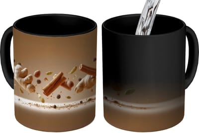 Magische Mok - Foto op Warmte Mokken - Koffiemok - Specerijen - Zweven dynamisch - Geurassociaties - Magic Mok - Beker - 350 ML - Theemok