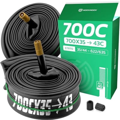 Binnenband 700 - Geschikt voor banden 700x35C tot 700x43C - Schrader ventiel - Set van 2 voor racefietsen en gravelbikes