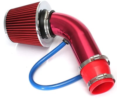 Dailygoody - Koude Luchtinlaatpijp - 76mm Universeel - Aluminium Luchtfilter - Turbo Inlaat - Inductiestroom Kit - Geschikt voor Auto's - FR-154