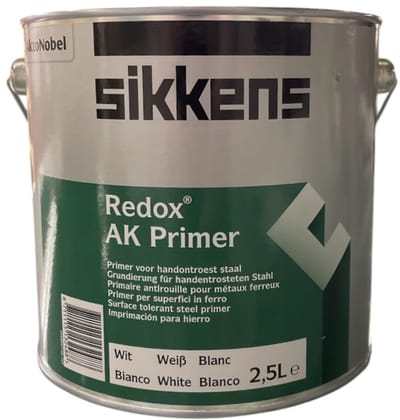 Sikkens Redox AK Primer - Roestwerende solventgedragen metaal primer - 2.50 L - Wit