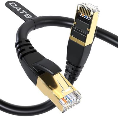 Cat 8 Ethernet-kabel - 3M - Hoge snelheid - Geschikt voor binnen en buiten - 40 Gbps - Weerbestendig