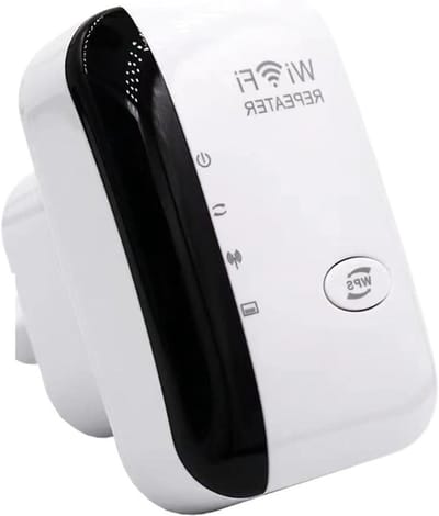 Wifi Versterker - Netwerk Extender - Betere Dekking - 300 Mbps Snelheid - 280 m2 Bereik - Wit