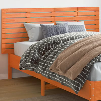 vidaXL - Hoofdbord - wandmontage - 166x3x63 - cm - massief - grenenhout - bruin