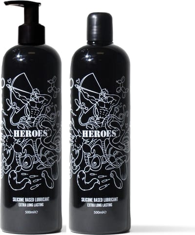 HEROES Siliconen Glijmiddel inclusief DOSEERPOMP - 2 x 500ml | NIEUW!