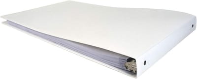 Ringband Map - Poly Binder - Documenten Opbergen - Duurzaam Kunststof - 11x17 Inch 1 Inch - Duidelijke Vorst
