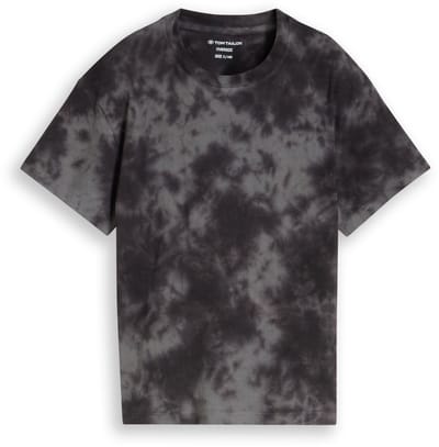 Tom Tailor - Oversized tie-dye T-shirt - Maat 152 - dark grey tie dye