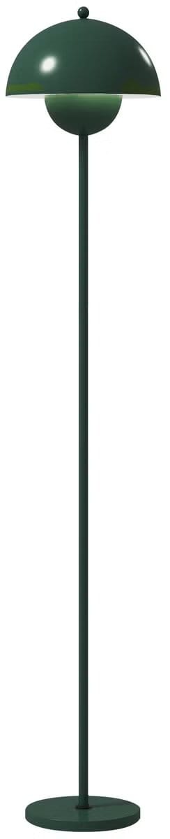 Emvae Vloerlamp - Staande Lamp - Moderne lamp - Met Voetschakelaar - Ø30 x 155 cm - Staal - Groen