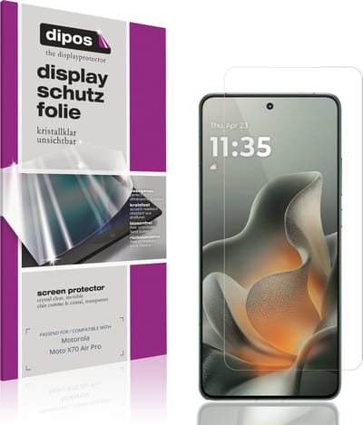 dipos – 4x Beschermfolie geschikt voor Motorola Moto X70 Air Pro | Krasbestendige & heldere Screenprotector Ultra-Thin