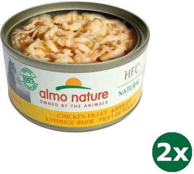 Almo nature cat kipfilet kattenvoer 48x 24x70 gr