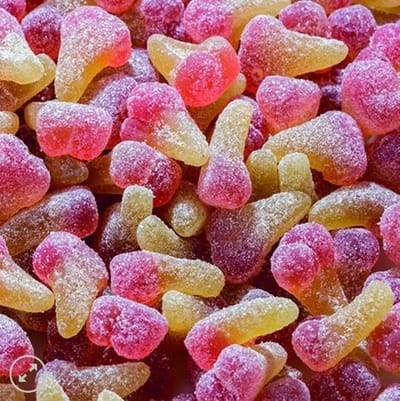 Candy Freaks Vegan Zure Snoep Kersen 450 Gram - Biologisch - Glutenvrij - Lactosevrij - Halal Snoep - Zuivelvrij - Veganistisch - Vegan - Snoep - Zacht Snoep - Kersen Snoep - Diervrij - Ramadan