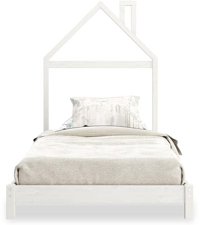 Kinderbed LIZ 90 x 200 cm in huisstijl van massief hout – wit