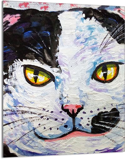 TMK ArtDeko - Snijplank - 40x52 cm - Katmotief - Glas - Beschermplaat