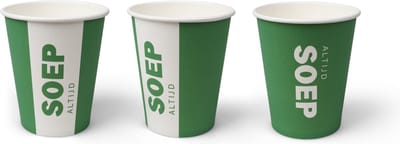 Soepbekers (Altijd soep), Groen Karton | 237ml- Ø 80mm 100 stuks