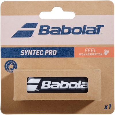 Babolat Syntec Pro Feel Basisgrip - Tennisgrip - Padelgrip - Replacement Grip - Zwart/Wit
