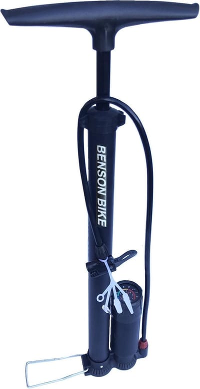 Luxe fietspomp inclusief manometer - 10 bar