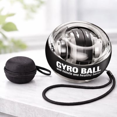Power Gyro Ball met Autostart & LED - Pols Trainer - Wrist Ball - Gripkracht - Spinner - Incl. Polsband & Handleiding