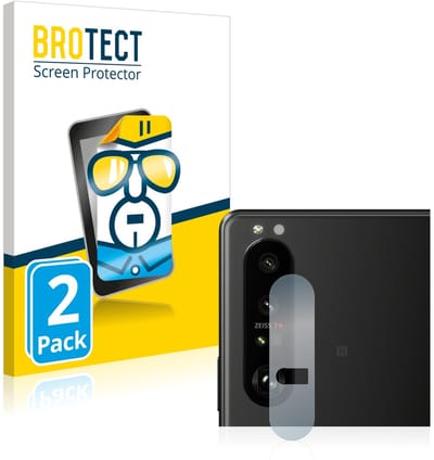 BROTECT - Screenprotector voor Sony Xperia 1 III (ALLEEN Camera Lens) - Folie Beschermfolie transparant 2 Stuks