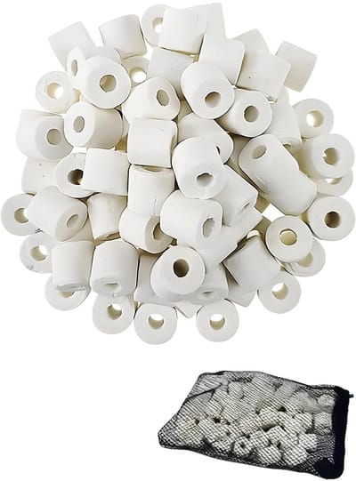 Dailygoods- Filtermedia 500 g - Keramische Buizen/Ringen - Verbetert Waterzuivering - Natuurlijke Producten - Effectieve Ventilatie - Hoge Kwaliteit - Aquariumfilter