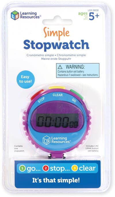 Learning Resources Simple Stopwatch - 5+