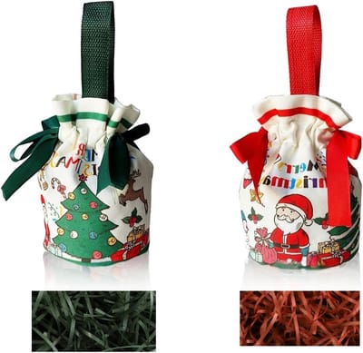 Herbruikbare kerstcadeauzakjes in appelvorm van pluche | Milieuvriendelijke snoepzakken | Perfect voor feestjes en decoratie
