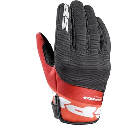 Spidi Flash-KP Handschoenen Zwart Rood - Maat S - Handschoen