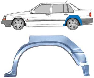 Reparatiepaneel achterspatbord voor Volvo 940 960 1990-1998 / Links