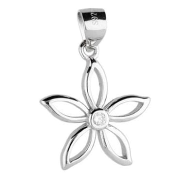 Zilver Hanger Dames - Zilveren Hanger Bloem Dames - Echte Zilver - Zilver 925 - Amona Jewelry