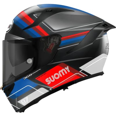 Suomy Speedstar 2 Vantage Mat Zwart Blauw Integraalhelm - Helm
