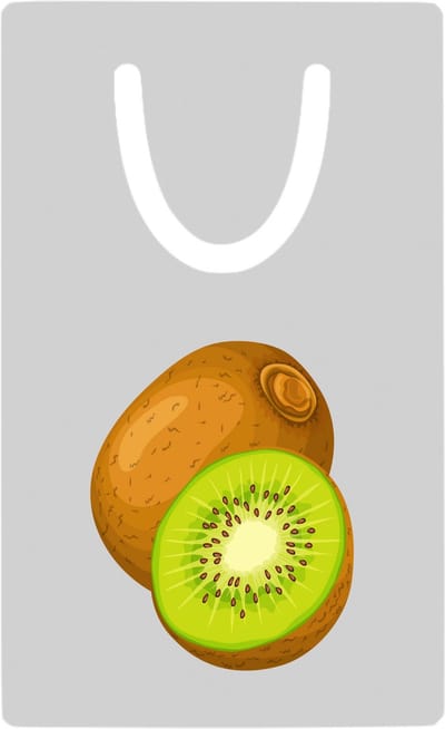 Hacebo® - Kiwi metalen boekenlegger - Fruitschaal - Fruit liefhebbers - Vrucht - gezond eten - fruit Bladwijzer boekenleggers - 7.6 cm x 5cm
