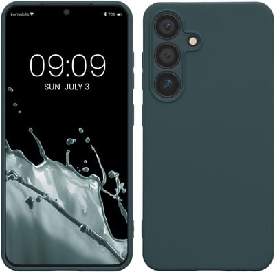 kwmobile telefoonhoesje geschikt voor Samsung Galaxy S25 - Hoesje voor smartphone - Precisie camera uitsnede - In leisteen