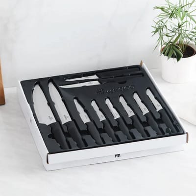Karaca INOX Bundle Messenset 10-delig - RVS Keukenmessen - Koksmes, Hakmes en Multimessen