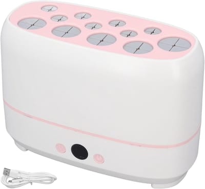 Elektrische Automatische Make-up Borstel Droger met 12 Verschillende Openingen voor Snelle Droging en Efficiënt Gebruik van Cosmetica Borstels