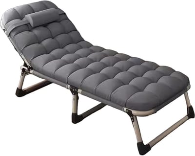 Opklapbed - Logeerbed Campingbed - Ruimtebesparend Slapen - Direct Gebruiksklaar - 172 x 56 x 27cm - Grijs