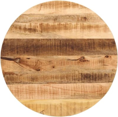 Tafelblad Rond - Houten Blad - Tafel Vernieuwen - Massief Mangohout - Ø 70 x 15 cm - Natuurlijk Hout