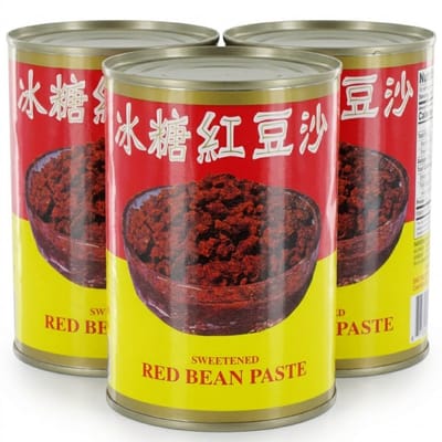 WU CHUNG Rode Bonenpasta 2 X 510 g – Zoete Aziatische Bonenpasta voor Bakken, Desserts, Dim Sum en Traditionele Oosterse Gerechten met Kajal Sticker